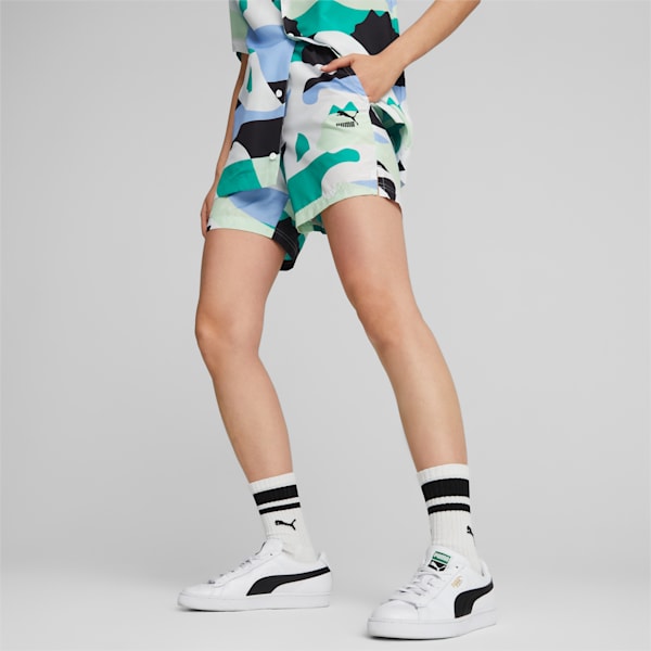 Worldwide All Over Print 6" Regular Fit Shorts, PUMA Black, extralarge-IND